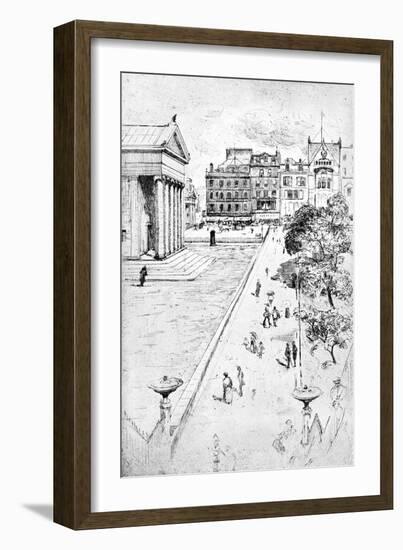 From the Steps of the Mound, Edinburgh, 1900-Frank Laing-Framed Giclee Print