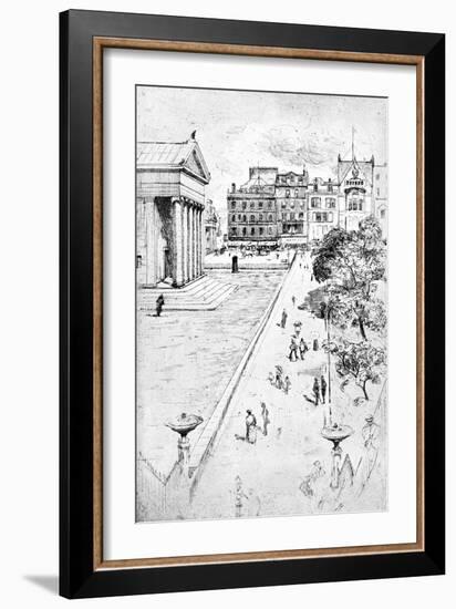 From the Steps of the Mound, Edinburgh, 1900-Frank Laing-Framed Giclee Print