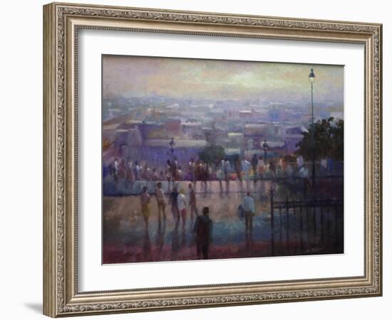 From the Steps of the Sacre Coeur, 1992-Vic Trevett-Framed Giclee Print