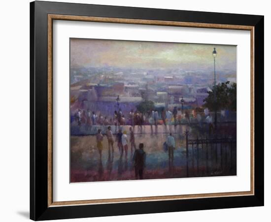 From the Steps of the Sacre Coeur, 1992-Vic Trevett-Framed Giclee Print