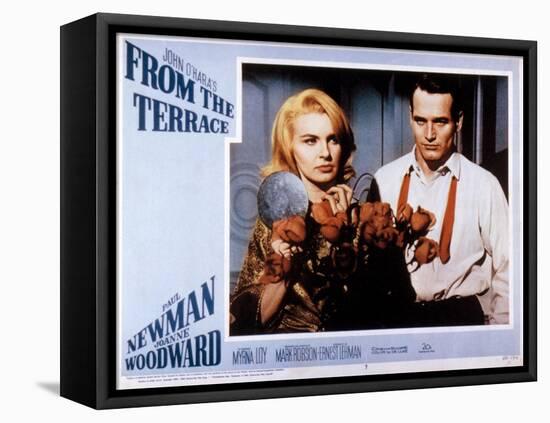 From the Terrace, Joanne Woodward, Paul Newman, 1960-null-Framed Stretched Canvas