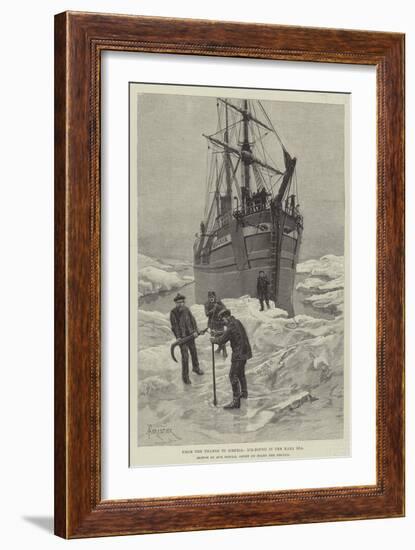 From the Thames to Siberia, Ice-Bound in the Kara Sea-Amedee Forestier-Framed Giclee Print