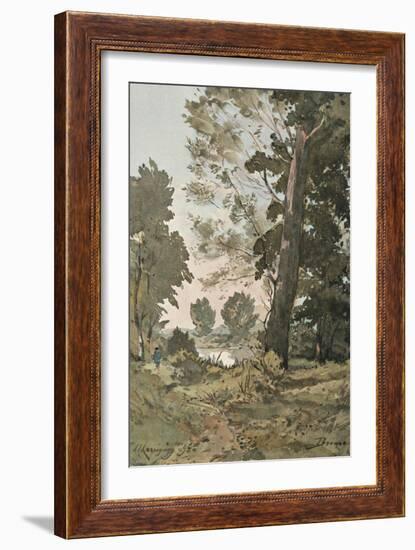 From the Watercolour by Henri Harpignies, C1839-1898, (1898)-Henri-Joseph Harpignies-Framed Giclee Print