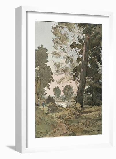 From the Watercolour by Henri Harpignies, C1839-1898, (1898)-Henri-Joseph Harpignies-Framed Giclee Print