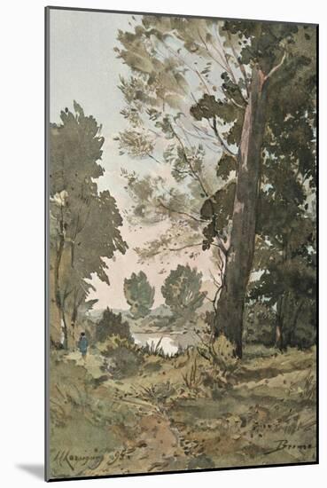 From the Watercolour by Henri Harpignies, C1839-1898, (1898)-Henri-Joseph Harpignies-Mounted Giclee Print