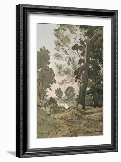 From the Watercolour by Henri Harpignies, C1839-1898, (1898)-Henri-Joseph Harpignies-Framed Giclee Print