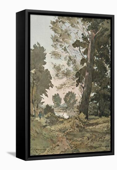 From the Watercolour by Henri Harpignies, C1839-1898, (1898)-Henri-Joseph Harpignies-Framed Premier Image Canvas