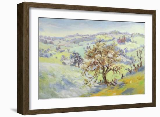 From Udimore Towards Peasmarch, Sussex, in Winter-Anne Durham-Framed Giclee Print