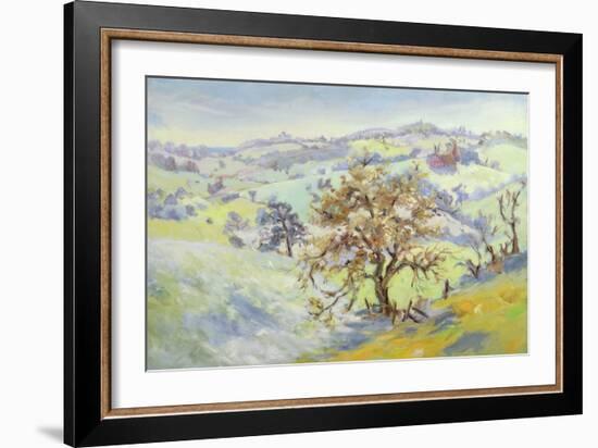 From Udimore Towards Peasmarch, Sussex, in Winter-Anne Durham-Framed Giclee Print