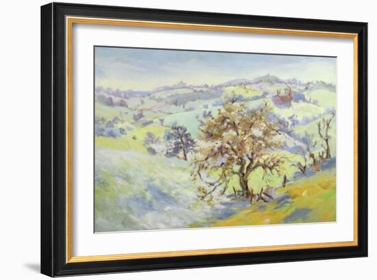 From Udimore Towards Peasmarch, Sussex, in Winter-Anne Durham-Framed Giclee Print