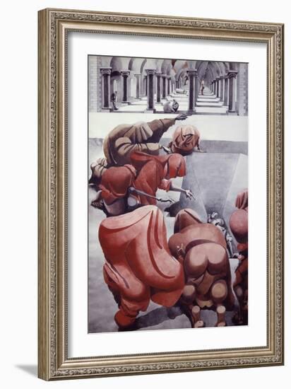 From Wake, Untitled-Edward Burra-Framed Giclee Print