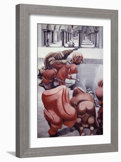 From Wake, Untitled-Edward Burra-Framed Giclee Print