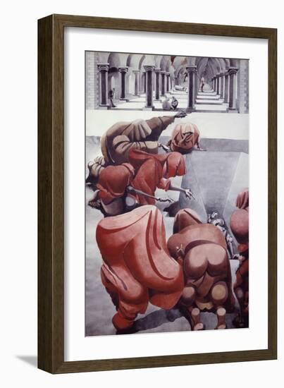 From Wake, Untitled-Edward Burra-Framed Giclee Print