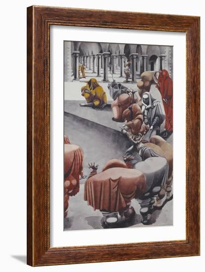 From Wake, Untitled-Edward Burra-Framed Giclee Print