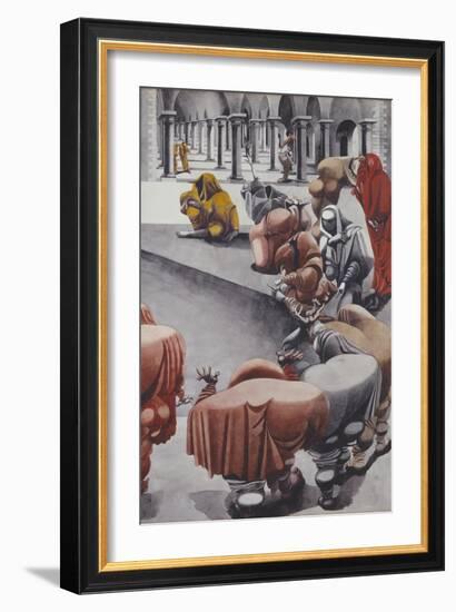 From Wake, Untitled-Edward Burra-Framed Giclee Print