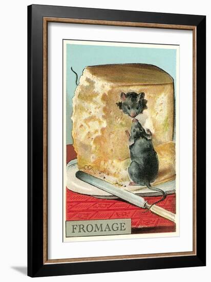 Fromage, Mice in Cheese-null-Framed Art Print