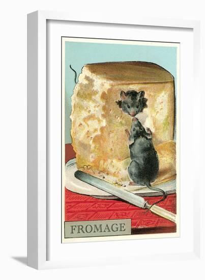 Fromage, Mice in Cheese-null-Framed Art Print