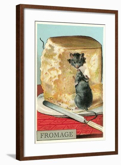 Fromage, Mice in Cheese-null-Framed Art Print