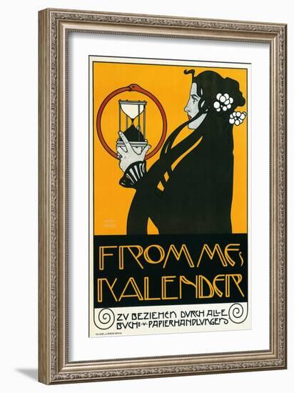 Fromme Calendar Printers-Alphonse Mucha-Framed Art Print