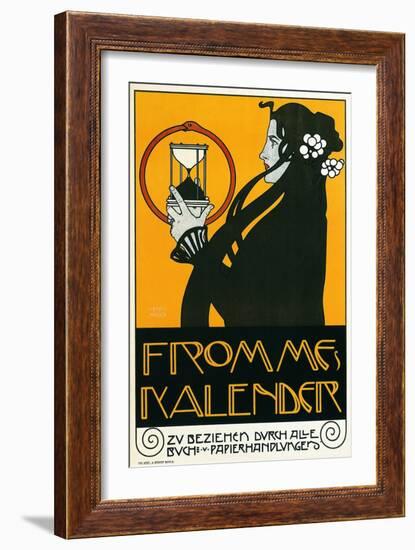 Fromme Calendar Printers-Alphonse Mucha-Framed Art Print