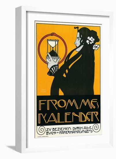 Fromme Calendar Printers-Alphonse Mucha-Framed Art Print