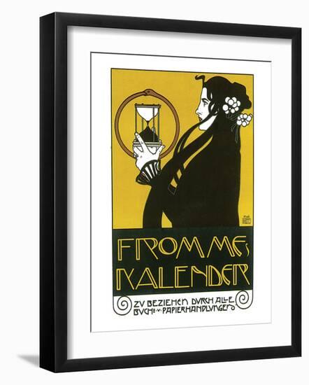 Fromme's Kalender-Koloman Moser-Framed Premium Giclee Print