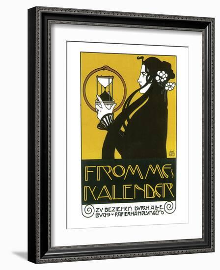 Fromme's Kalender-Koloman Moser-Framed Premium Giclee Print