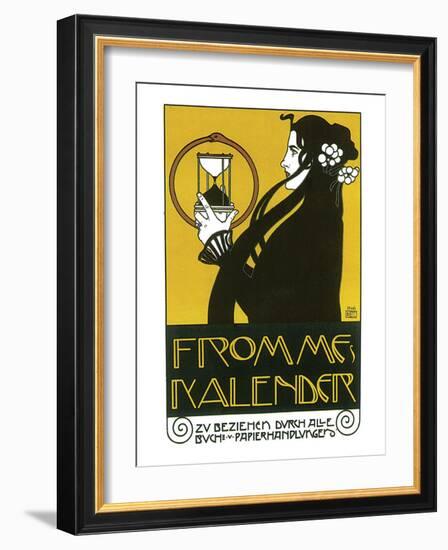 Fromme's Kalender-Koloman Moser-Framed Premium Giclee Print