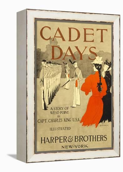 Front Cover for Cadet Days, by Capt. Charles King U.S.A., Pub. New York, 1894 (Colour Lithograph)-Edward Penfield-Framed Premier Image Canvas