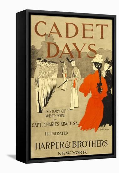 Front Cover for Cadet Days, by Capt. Charles King U.S.A., Pub. New York, 1894 (Colour Lithograph)-Edward Penfield-Framed Premier Image Canvas