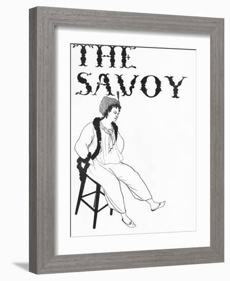 Front Cover Illustration for 'The Savoy', 1896 (Litho)-Aubrey Beardsley-Framed Giclee Print