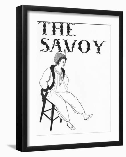 Front Cover Illustration for 'The Savoy', 1896 (Litho)-Aubrey Beardsley-Framed Giclee Print