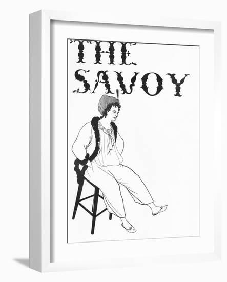 Front Cover Illustration for 'The Savoy', 1896 (Litho)-Aubrey Beardsley-Framed Giclee Print