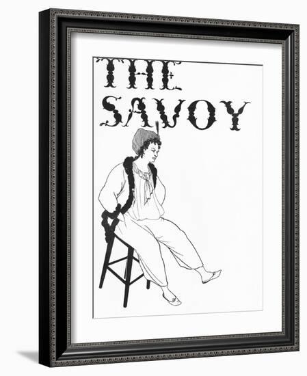 Front Cover Illustration for 'The Savoy', 1896 (Litho)-Aubrey Beardsley-Framed Giclee Print