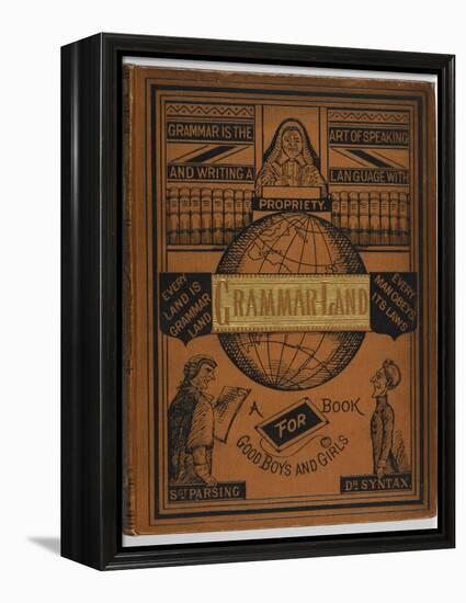 Front Cover Of a Grammar Book For Children-null-Framed Premier Image Canvas