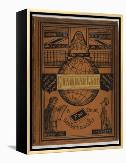 Front Cover Of a Grammar Book For Children-null-Framed Premier Image Canvas