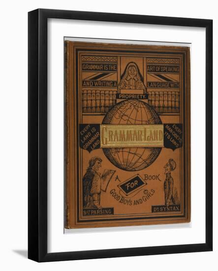 Front Cover Of a Grammar Book For Children-null-Framed Giclee Print