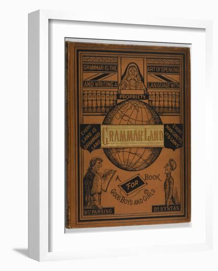 Front Cover Of a Grammar Book For Children-null-Framed Giclee Print