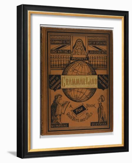 Front Cover Of a Grammar Book For Children-null-Framed Giclee Print