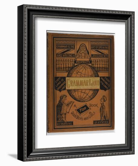 Front Cover Of a Grammar Book For Children-null-Framed Premium Giclee Print