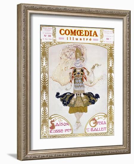 Front Cover of Comoedia, 1909 (Colour Litho)-Leon Bakst-Framed Giclee Print