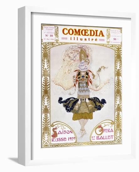 Front Cover of Comoedia, 1909 (Colour Litho)-Leon Bakst-Framed Giclee Print