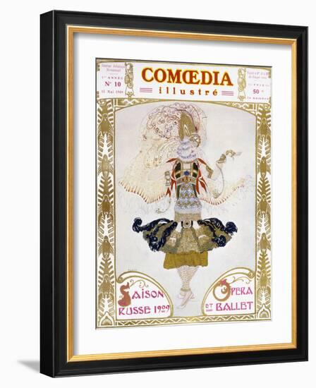 Front Cover of Comoedia, 1909 (Colour Litho)-Leon Bakst-Framed Giclee Print