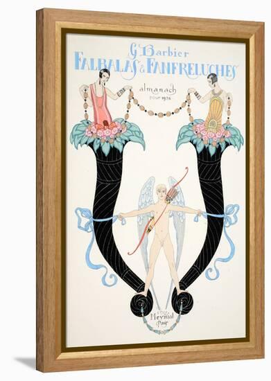 Front Cover of 'Falbalas and Fanfreluches, Almanach des Modes Présentes, Passées et Futures', 1926-Georges Barbier-Framed Premier Image Canvas