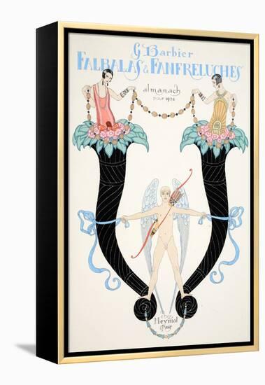 Front Cover of 'Falbalas and Fanfreluches, Almanach des Modes Présentes, Passées et Futures', 1926-Georges Barbier-Framed Premier Image Canvas