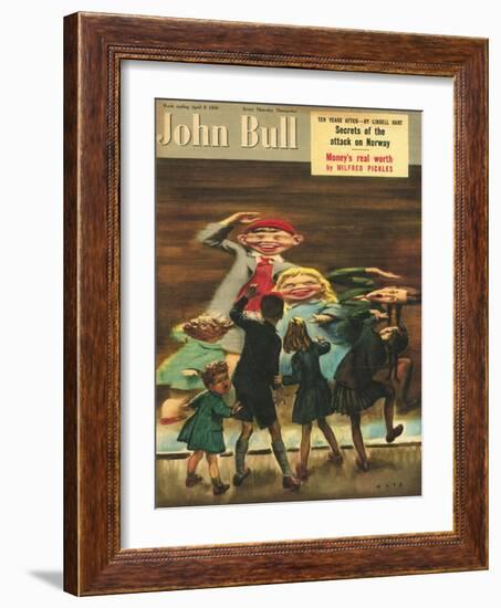 Front Cover of 'John Bull', April 1950-null-Framed Giclee Print