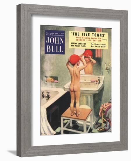 Front Cover of 'John Bull', April 1953-null-Framed Giclee Print