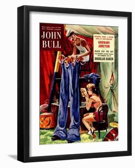 Front Cover of 'John Bull', April 1954-null-Framed Giclee Print