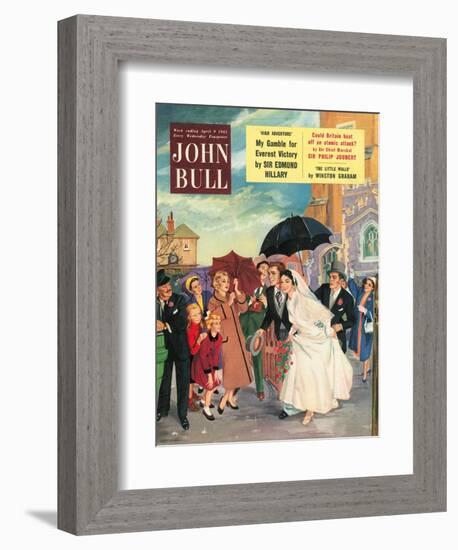 Front Cover of 'John Bull', April 1955-null-Framed Giclee Print