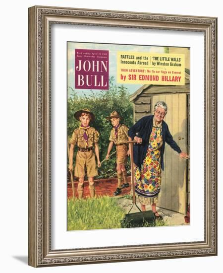 Front Cover of 'John Bull', April 1955-null-Framed Giclee Print